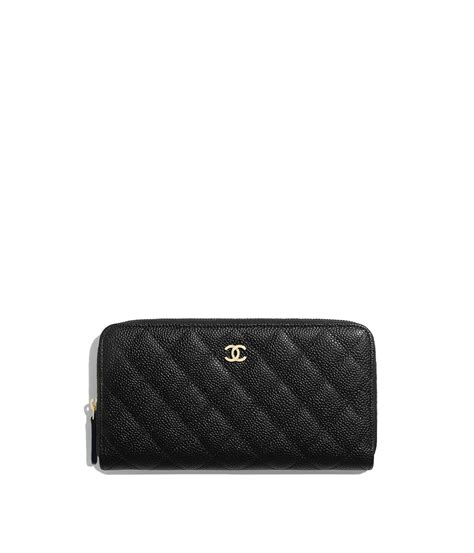 chanel mini wallet zipper|chanel long zipped wallet.